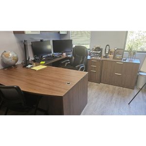 U Shaped Desk Lateral File