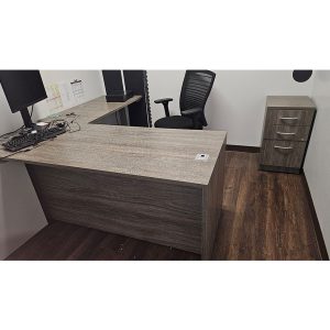1) 30x72 Desk w6612 Pedestal