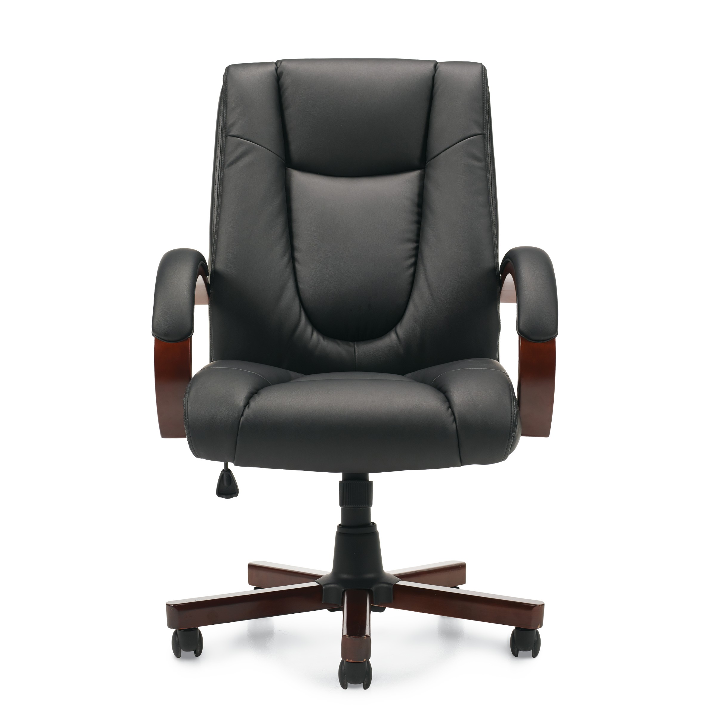 Luxhide Tilter w/ Wood Arms and Base OTG11300B