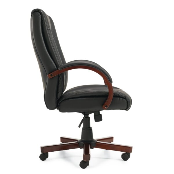 Luxhide Tilter w/ Wood Arms and Base OTG11300B - Image 3