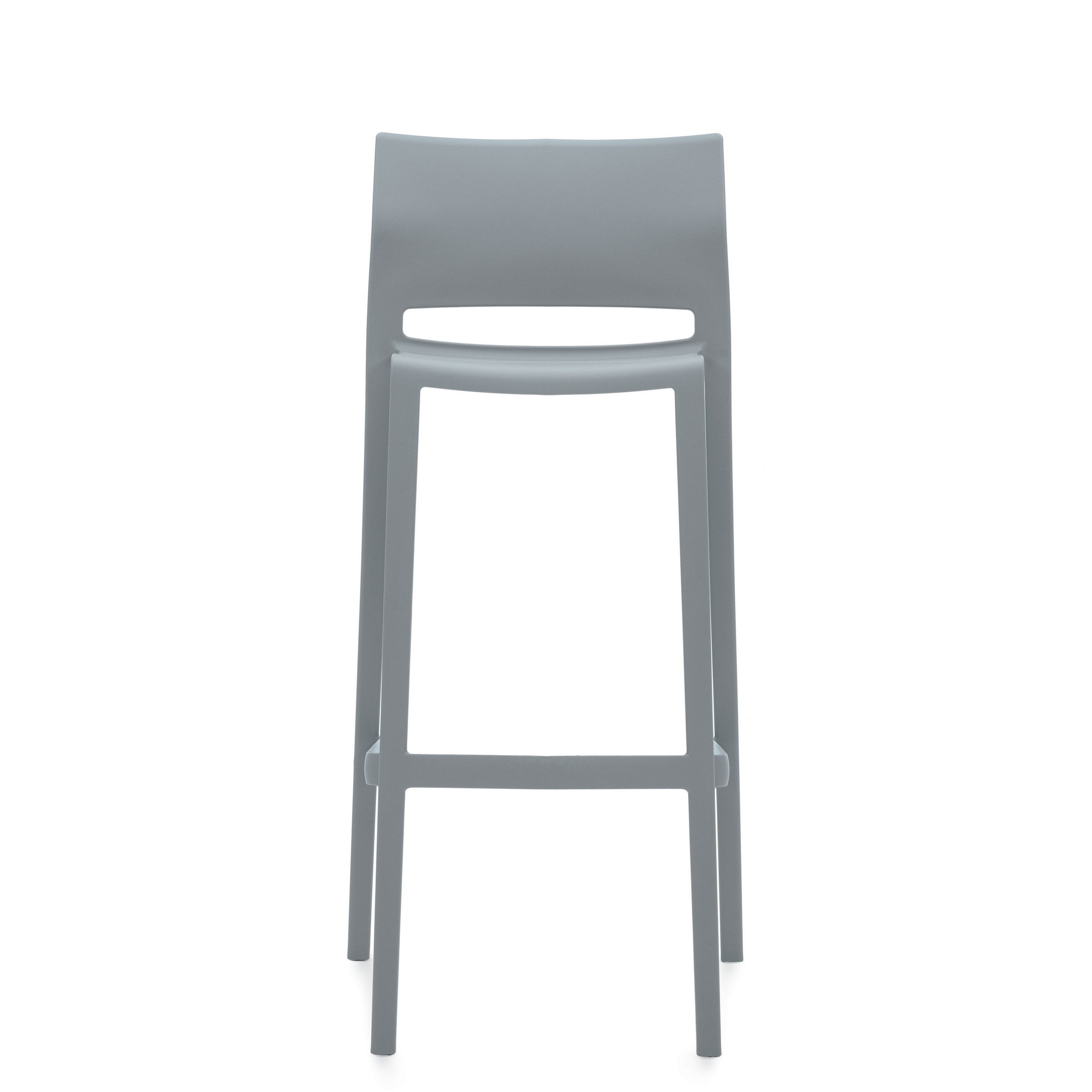 Bakhita™ Armless Bar Stool, Polymer Seat & Back 6754