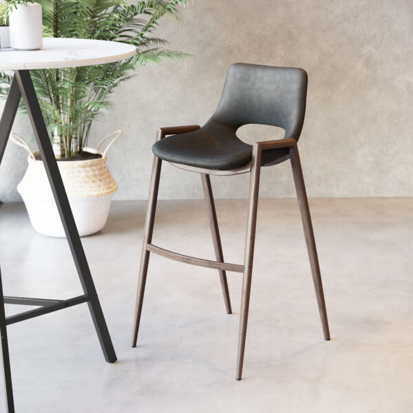 Desi Barstool Walnut (set of 2) - Image 10