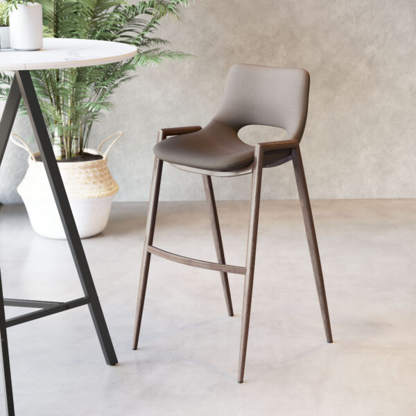 Desi Barstool Walnut (set of 2) - Image 11