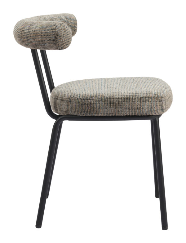 Kede Dining Chair Green Tweed (set of 2) 110098 - Image 2