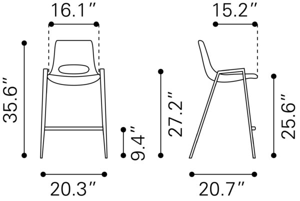 Desi Counter Stool (set of 2) - Image 4