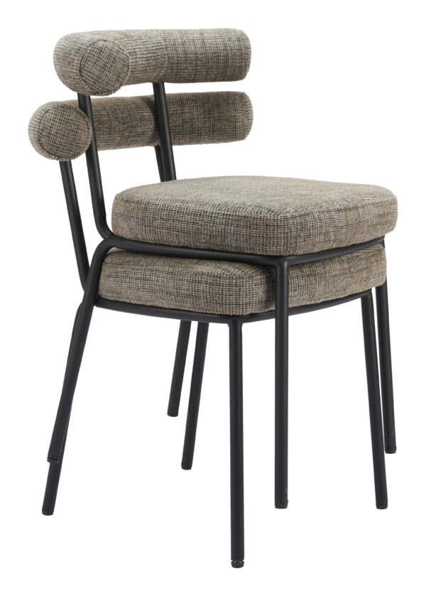 Kede Dining Chair Green Tweed (set of 2) 110098 - Image 5