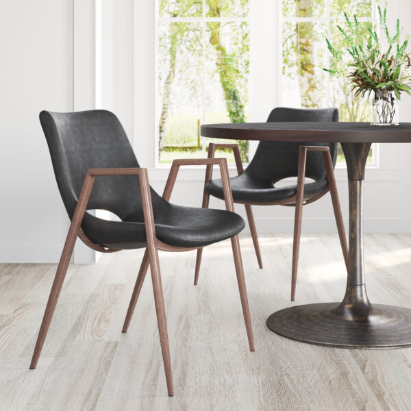 Desi Dining Chair Walnut (set of 2) - Image 18