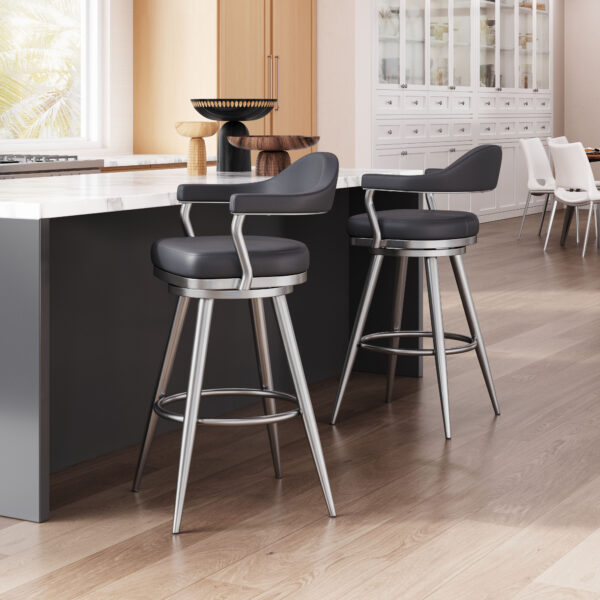 Vagur Swivel Barstool Black 110045 - Image 3