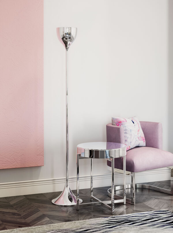 Neutrino Floor Lamp Chrome 50013 - Image 2