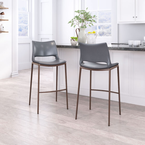 Ace Barstool Walnut (set of 2) - Image 2