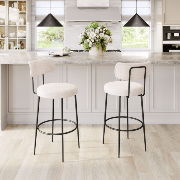 Blanca Barstool Ivory 109740 (set of 2) - Image 2