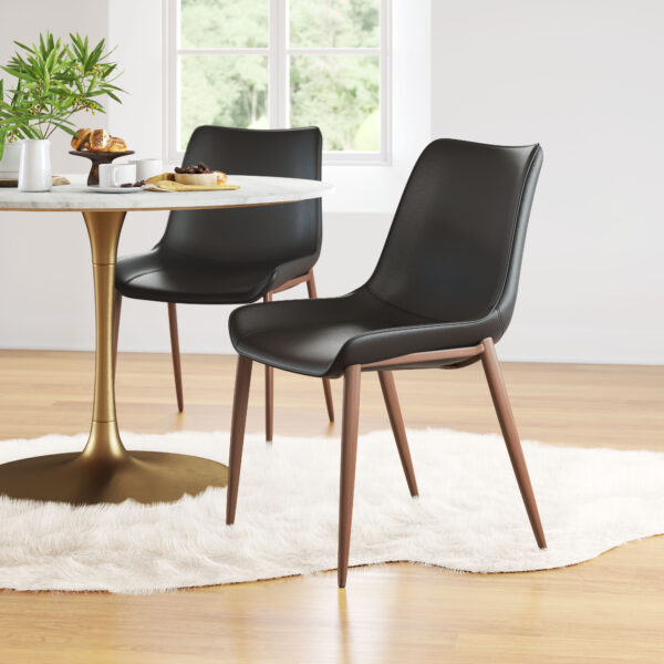 Magnus Dining Chair Walnut (set of 2) - Image 2