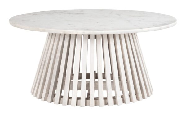 Mazara Coffee Table White & Whitewashed 109861 - Image 2
