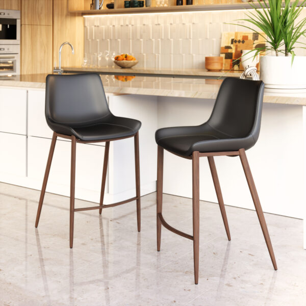 Magnus Counter Stool Walnut (set of 2) - Image 2