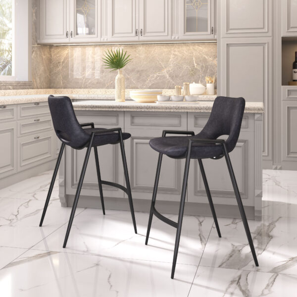 Desi Counter Stool Black (set of 2) - Image 2