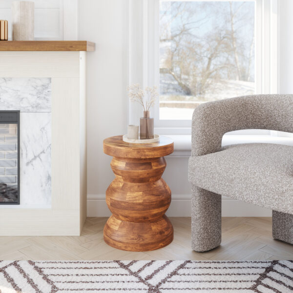 Kerala Side Table Walnut 109772 - Image 2