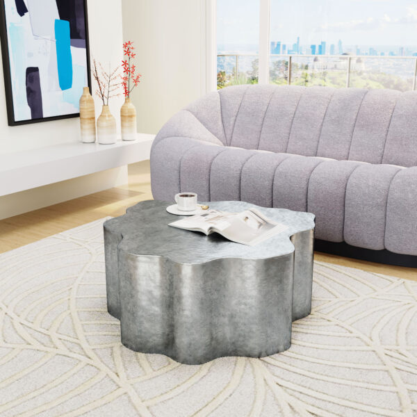 Kortha Coffee Table Antique Silver 109462 - Image 2