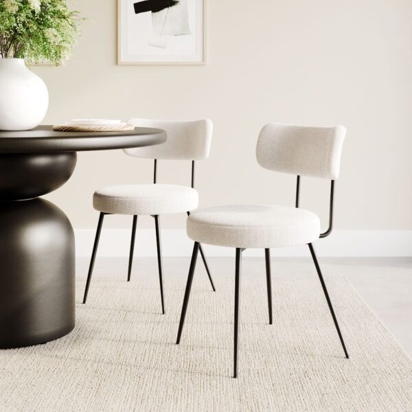 Blanca Dining Chair Ivory 109738 (set of 2) - Image 2