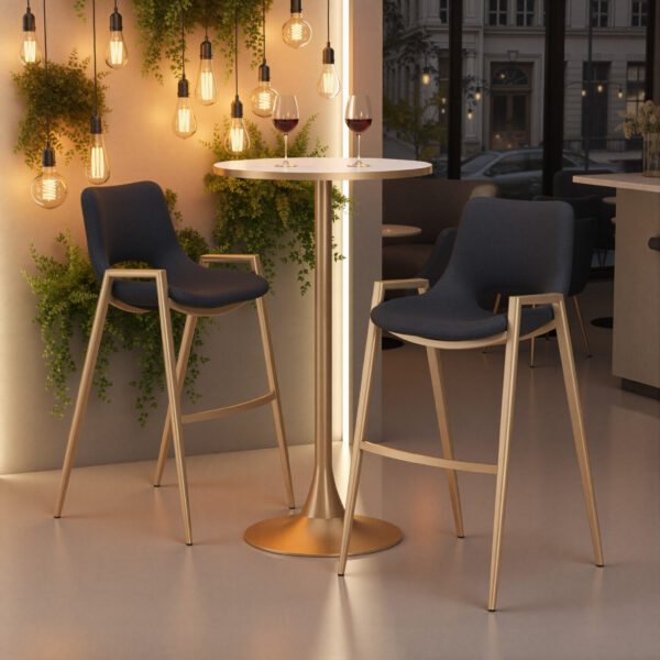 Desi Barstool Gold 109555 (set of 2) - Image 2