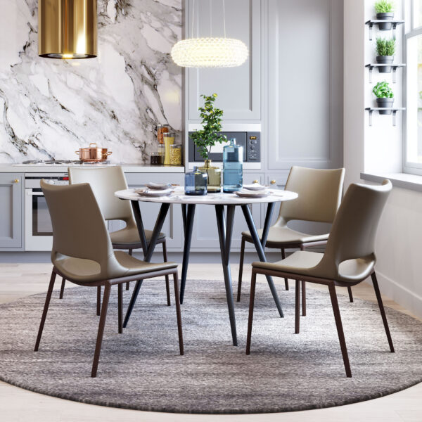 Ace Dining Chair Brown & Walnut 101282 (set of 2) - Image 2