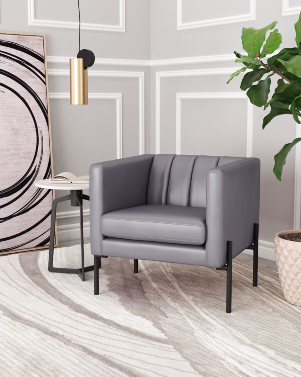 Jess Accent Chair Gray 101856 - Image 2