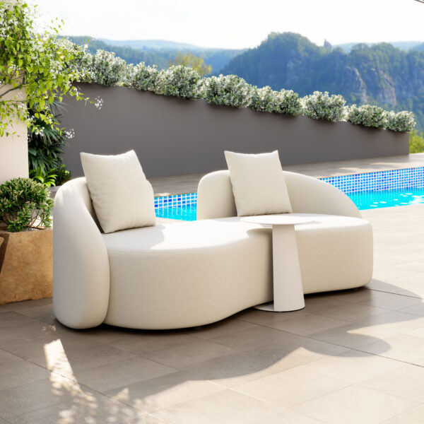 Sunny Isles Loveseat Beige 704019 - Image 2