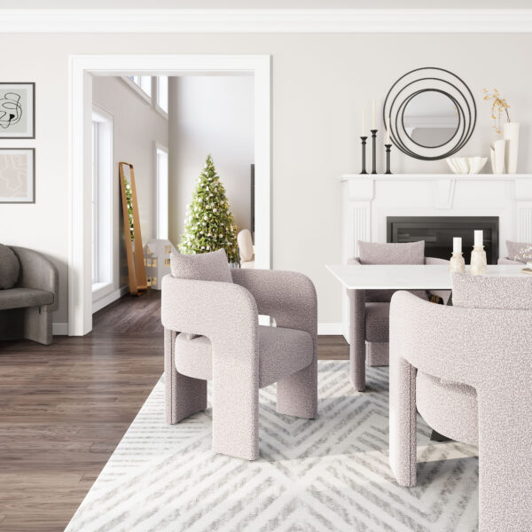 Melilla Dining Chair Misty Gray 109990 - Image 2