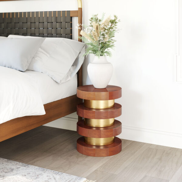 Marigot Side Table Walnut 109774 - Image 2