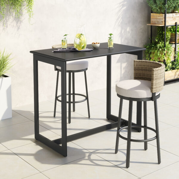 Midnight Wave Bar Table Black 704029 - Image 2