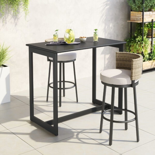 Midnight Wave Bar Table Black 704029 - Image 2