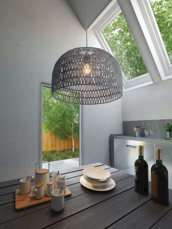 Paradise Ceiling Lamp Gray 50210 - Image 2