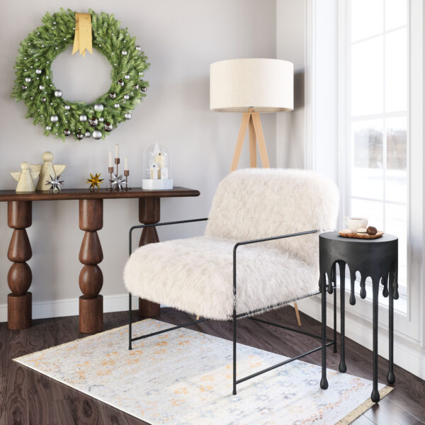 Pelut Accent Chair White 110202 - Image 2