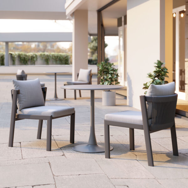 Horizon Dining Chair Gray 704008 (set of 2) - Image 2
