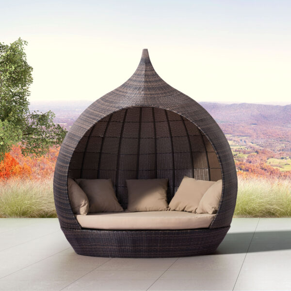 Martinique Beach Daybed Brown & Beige 703632 - Image 2