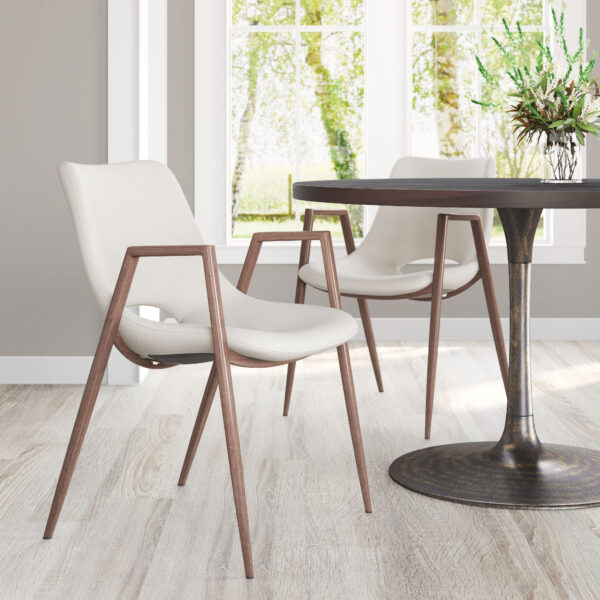 Desi Dining Chair Walnut (set of 2) - Image 10