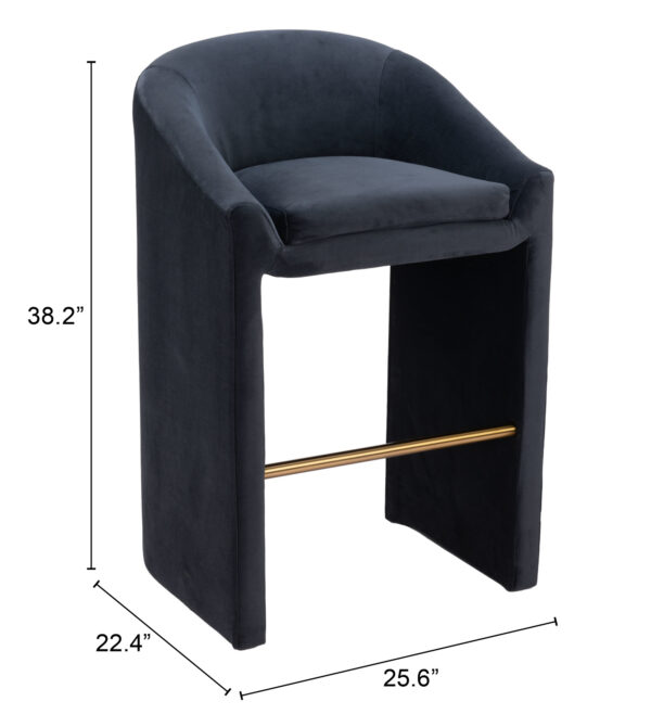 Emas Barstool Midnight Gray 109991 - Image 10