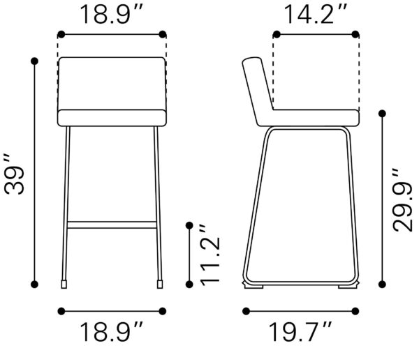 Pago Barstool (set of 2) - Image 10