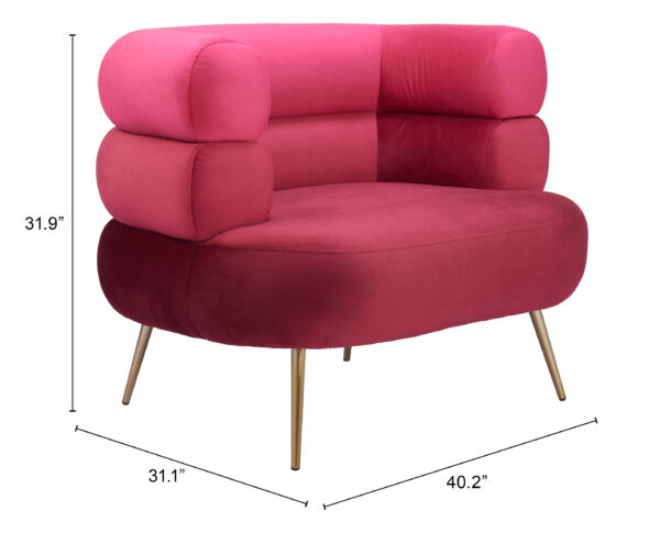 Arish Accent Chair Red 109999 - Image 10