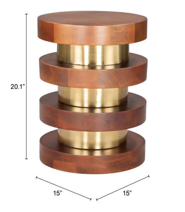 Marigot Side Table Walnut 109774 - Image 10