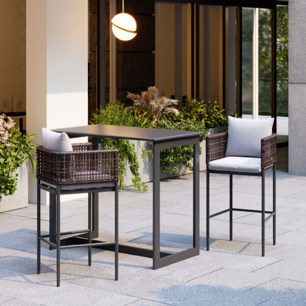Midnight Wave Bar Table Black 704029 - Image 10