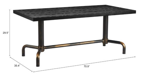 Neum Dining Table Black 110022 - Image 10