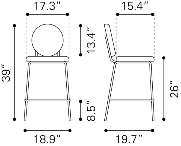 Odessa Counter Stool 109805 (set of 2) - Image 10
