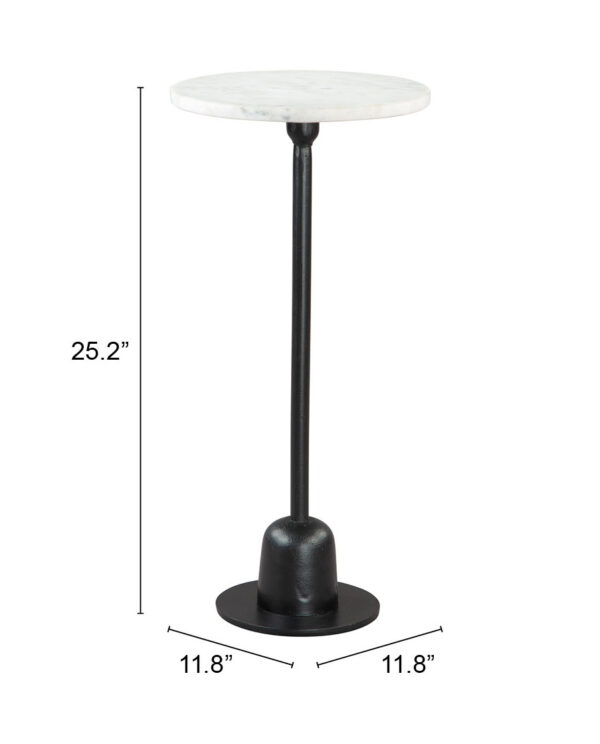 Woozy Side Table White & Black 109458 - Image 11