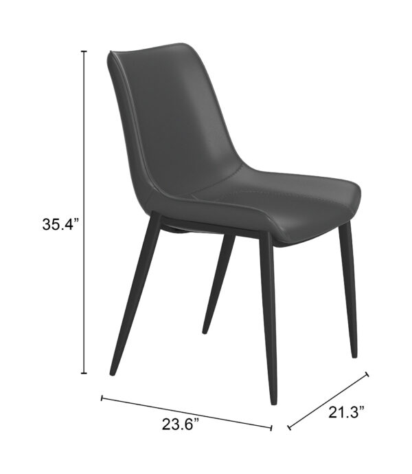 Magnus Dining Chair Matte Black 110776 (set of 2) - Image 10