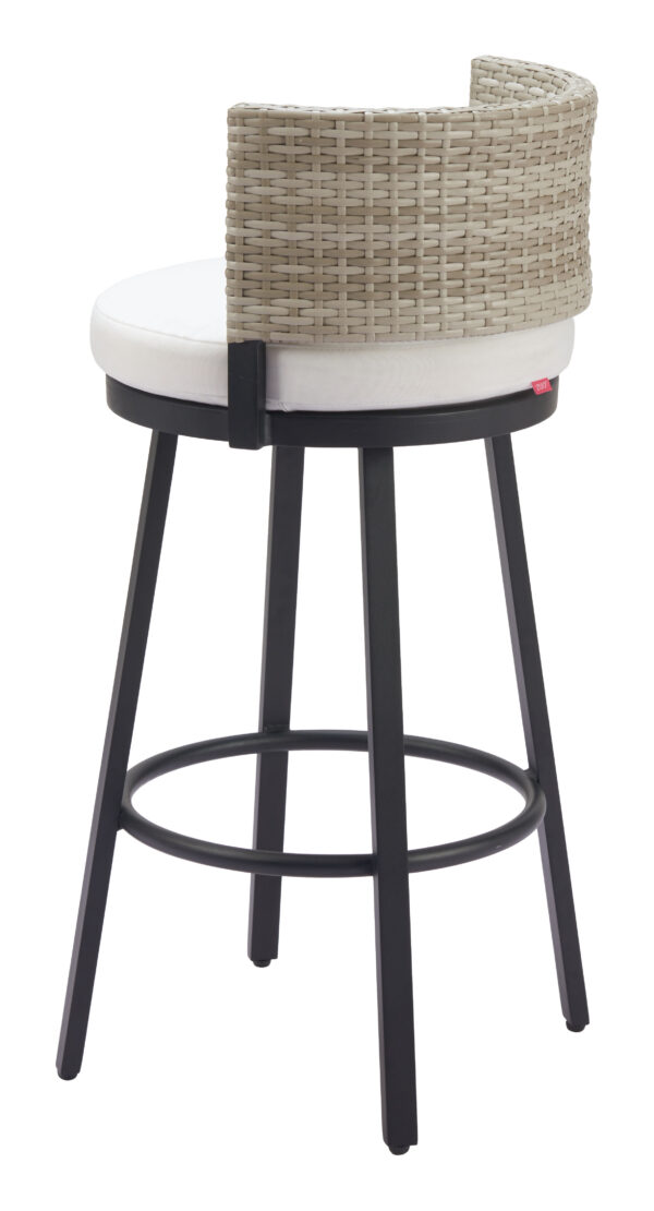Midnight Wave Barstool White 704027 - Image 7