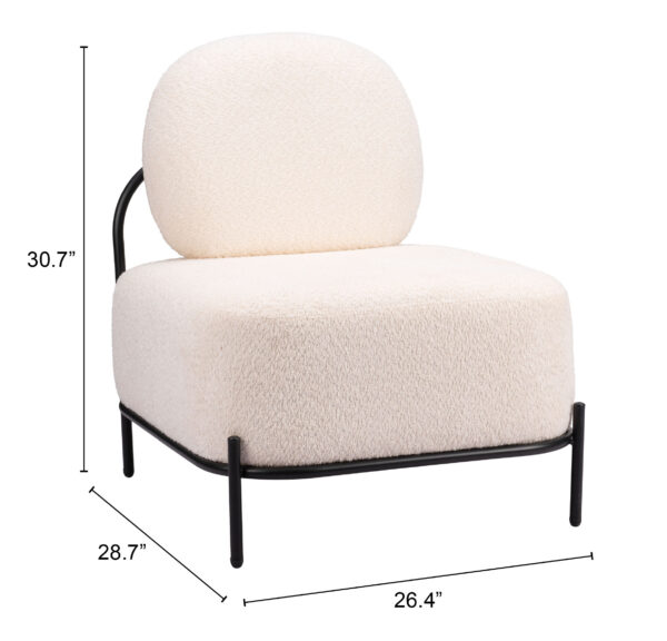 Arendal Accent Chair Vanilla 110023 - Image 2