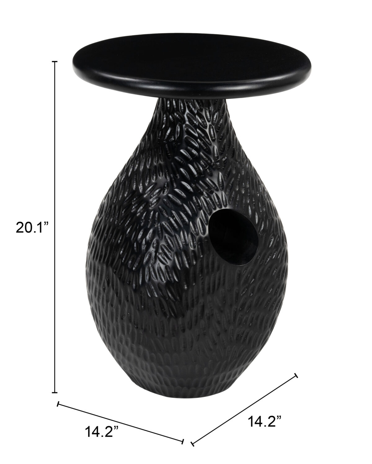 Piho Side Table Black 110244 - Image 3