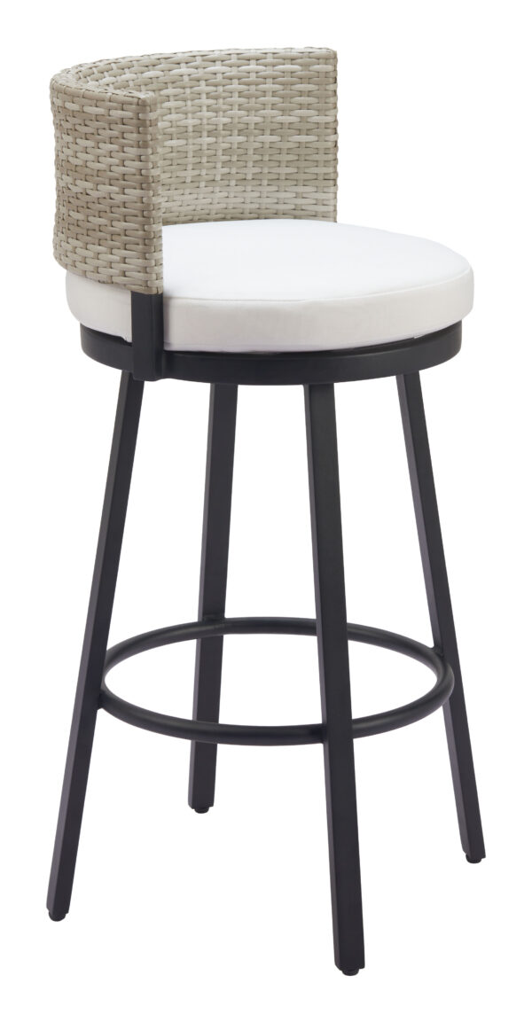 Midnight Wave Barstool White 704027 - Image 6