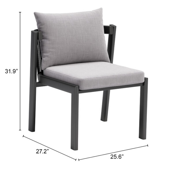 Horizon Dining Chair Gray 704008 (set of 2) - Image 12