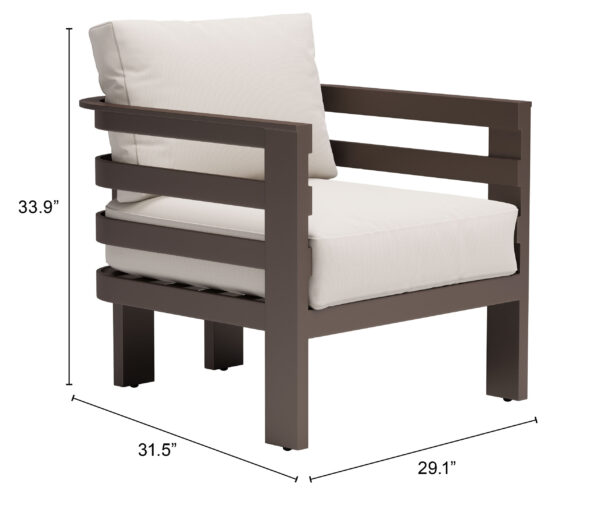 Bal Harbor Armchair White 704040 - Image 2